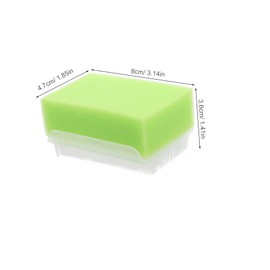 Operitacx Sensory Seeking Toys for Latex Brush Bath Sponge for Newborns Cradle Cap Treatment Green