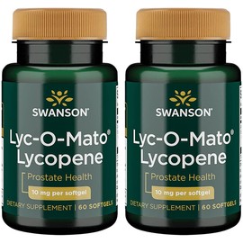 Swanson Lyc-O-Mato Lycopene 10 Milligrams 60 Sgels (2 Pack)