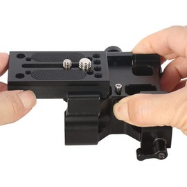 NICEYRIG Quick Release Plate for Manfrotto 577 501 500 701 with 15mm Double Rod Clamp for Tripod for 15mm Shoulder Mount