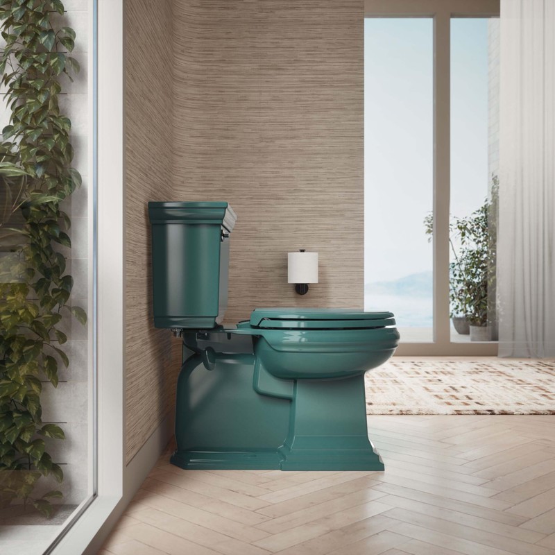 KOHLER 4733-RL-17 Glenbury ReadyLatch Quiet Close Elongated Toilet Seat, Soft