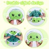 Reversible Turtle Plushie Happy Sad Turtle Teddy Show Your Mood