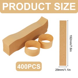 400 Stück Geldschein Banderolen, Selbstklebend Geldbänder 192 x 29 mm, Währung Rechnung Band, Geldscheinverpackungen Geld-Bargeldbänder, Geldumschläge Geldbänder für Noten Wraps Geld organisieren