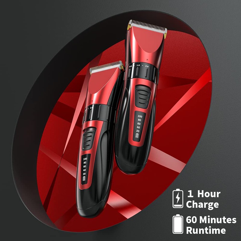 Hair Clippers Men Cordless Adjustable Blade 7 Limited Comb Cape