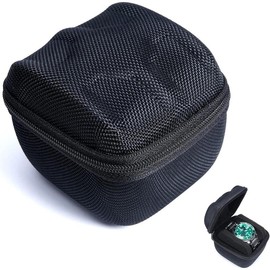 5-Watch Travel Case Roll-Portable Watch Carrying Case for Men and Women. Soft Foam Pillows for Snug Fit of All-Size Watches up to 60mm Face-Ideal Storage Organizer for Traveling with Your Watches - Color: black, Size: 1 slot nylon