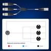 XLR Splitter Cable, Devianl XLR y Splitter 3 Female to
