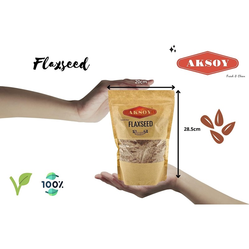 🟤 Aksoy Brown Whole Flaxseed (Linseed) 650gr || Batch Tested