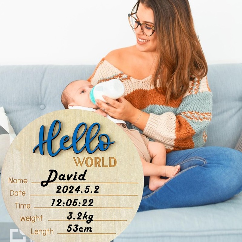 BinPhorm Baby Announcement Sign