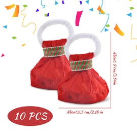 Darryy 10 Pieces Party Throw Streamers Bombs, Hand Throw Streamers, Party Popper Confetti Streamers for New Year, Birthdays, Weddings