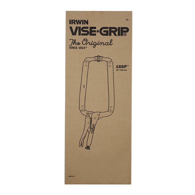 IRWIN VISE-GRIP Original C Clamp, Locking, Swivel Pad Tip, 18-Inch