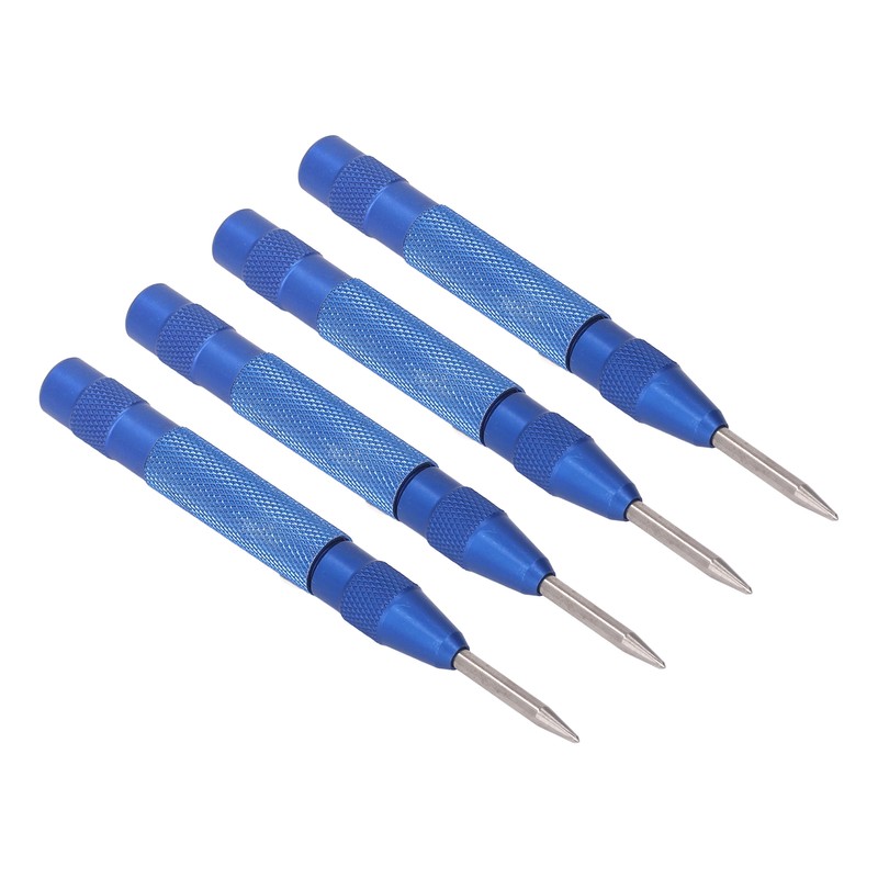 4Pcs Center Punch Automatic High Speed Steel 5in Tool Set