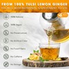 FreshDrinkUS, Premium 55 Tulsi Lemon Ginger Tea Bags, 100% Natural