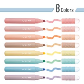 Mr. Pen- Aesthetic Highlighters, 8 Pack, Chisel Tip, Vintage Pastels Colors, Cute Highlighters Assorted Colors, Back to School Supplies