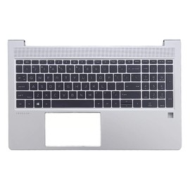 Wzqrps New Replacement for HP Probook 450 G9 455 G9 Laptop Upper Case Palmrest Non-Backlit Keyboard Assembly Part N01933-001 N01934-001 Silver (Probook 450 455 G9 Non-Backlit Keyboard)