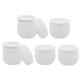 Kosmetex Plastic Container 30 ml with Cover Disc Matte Empty 5 x 30 ml