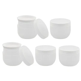 Kosmetex Plastic Container 30 ml with Cover Disc Matte Empty 5 x 30 ml