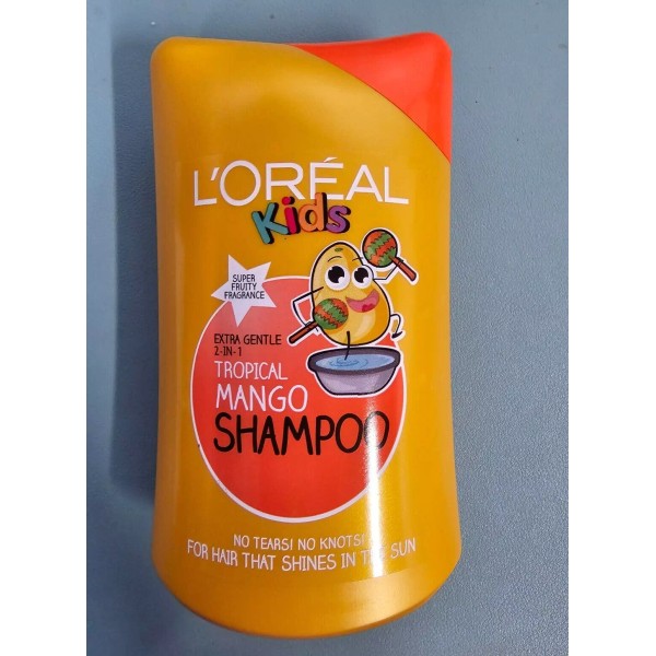 L'Oréal 3 PACK L'Oreal Kids 2in1 Tropical Mango Shampoo 250ml