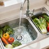 Garbage Disposal Splash Guard with Sink Drain Stopper Cover, Stainless