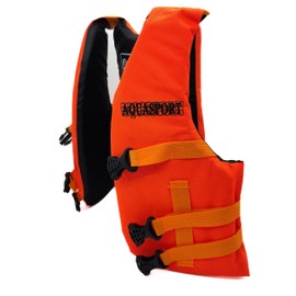AQUASPORT Chaleco acuatico de flotación Adulto, Juvenil, Infantil, bebés (Naranja, 1)