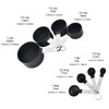 black Measuring Tools 8-Piece - 4 Measuring Cups / 4