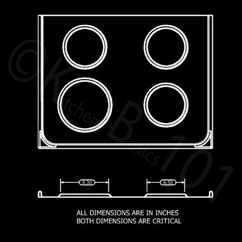 KITCHEN BASICS 101 5304430150, 5304430149 and 318067051 Replacement Porcelain Drip