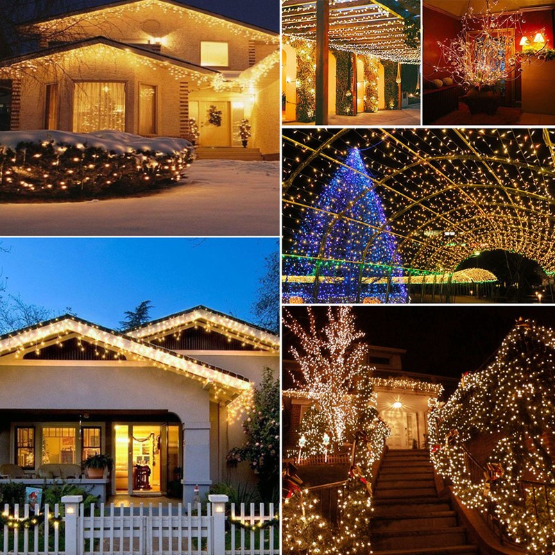 Neoglint 20Meters/65.6Ft 200LEDs Solar Powered Fairy String Light with Controller