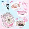 Tamagotchi Connection Case, 3D Ribbon Pattern Clear PC Protective Case,