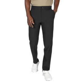 Soojun Men's Golf Pants Stretch Dress Pants Lightweight Quick Dry Tech Pants Business Casual Pants, Black, 38W x 28L