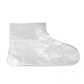 100P Disposable Hygienic Vinyl Foot Covers for Moisturizing Care RD-11709 4ea
