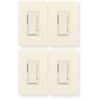 WACD-LA-SP-L Pack of 2 Wi-Fi Smart Dimmer Switch, Light Almond,