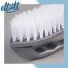 Elliott Iron Shaped Scrubbing Brush with Curved Grip Handle, Durable