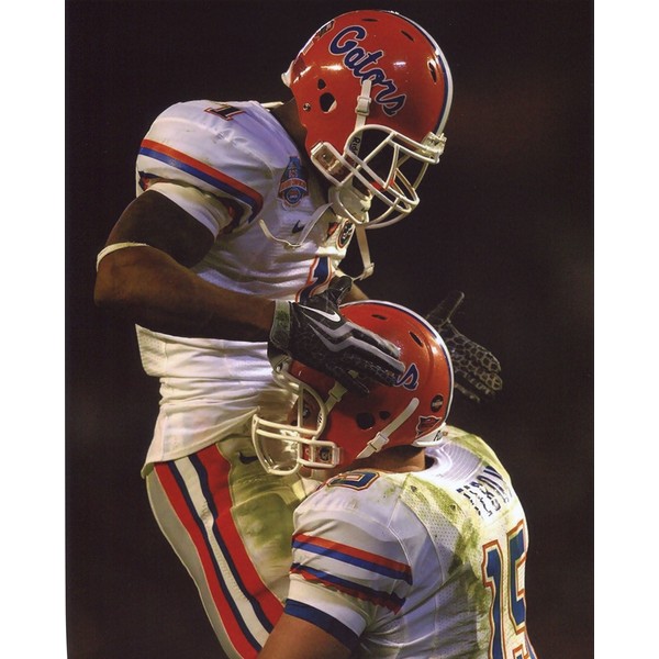 TIM TEBOW-PERCY HARVIN FLORIDA GATORS 8X10 SPORTS ACTION PHOTO (XLT)