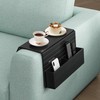 Funkup Sofa Tray Armrest with Drink Holder & Compartments, Foldable