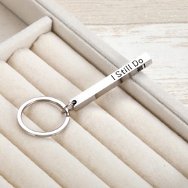 Iron Gifts for 6th Anniversary - 6 Year Anniversary Iron Gifts Ideas for Husband Wife, Couple 6Year Wedding Gift I Still Do Keychain for Her Him, Sweet Day Gift for Boyfriend Girlfriend