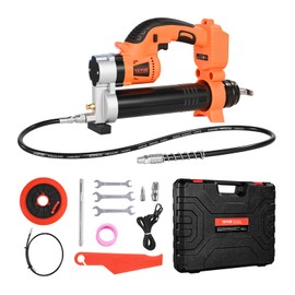 VEVOR Cordless Grease Gun, 80,000 PSI Max Pressure, Electric Grease Gun with LED Light & 35.4-inch Long Hose, 20V Battery Powered & Variable Speed Triggers, Suitable for Greasing Vehicles or Machines