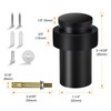 6 Pack Door Stoppers, Floor Door Stop 2.5 Inch Cylindrical