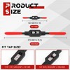 WILLBOND 2 Pcs Adjustable Tap Wrench Handle Tool Ratcheting for