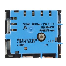 [ What'sUp ] W10434452 (AP6021365) for Range, Oven Dual Element Control Switch Compatible With Part Number: 2118918, PS11754687, EAP11754687.