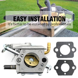 Anxingo Carburetor Kit Replacement for McCulloch 3200 3205 3210 3214 3216 3212 2012 32cc 35cc 38cc with Gaskets Fuel Filters Fuel Line Spark Plug