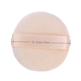Baluue 4pcs Round Makeup Powder Puff Velour Cosmetic Sponge for Foundation Application Gentle Skin for Professional and Home Use Washable and Easy to Handle