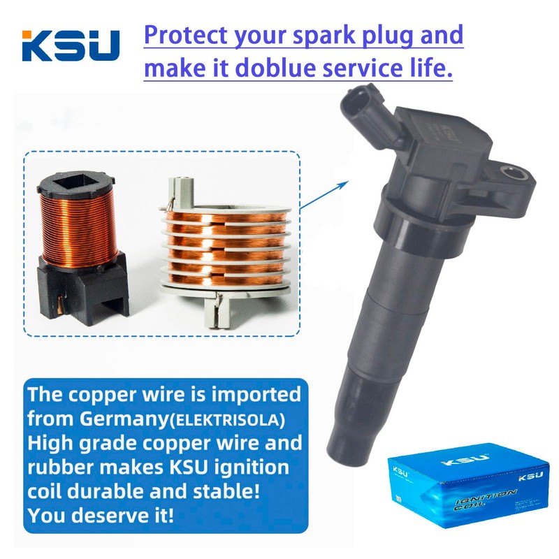 KSU Coil pack Spark Plug compatible with Kia Borrego 4.6L