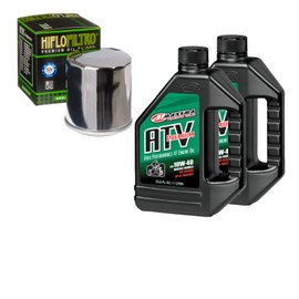 RAD Powersports Oil Change Kit For Polaris 2003 Magnum 330 2X4 ATV Premium 10W-40