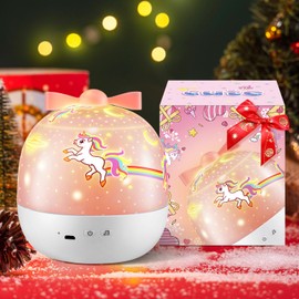 Unicorn Night Light Baby Sensory Lights +15 Films+10 White Noises,144 Lighting Modes Unicorn Gifts for Girls,Sensory Lights Baby Night Light Projector,Baby Sensory Lights for Babies,Unicorn Lamp Decor