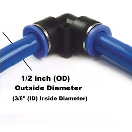 Primefit NY12100 Air Push to Connect TPEE Tubing 1/2-Inch x 100-Feet