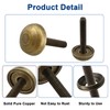 ZIUZI Brass Decorative Bolts with Caps, 8 Pack Antique Bronze