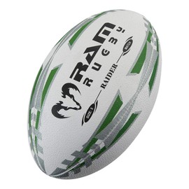 Ram Rugby Raider Match Ball - Green - Size 5 -