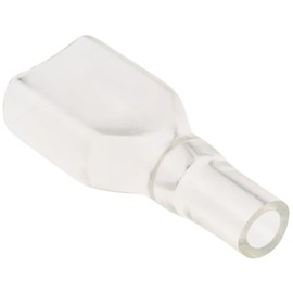 Crimp Terminal Vinyl Housing Cover Insulating Sleeve Fits 6.3mm Blade, Pack of 100, MFR: 4881320