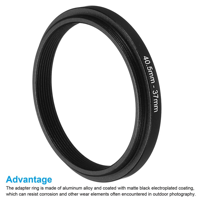 PATIKIL 40.5mm-37mm Metal Step Down Ring Camera Lens Filter Adapter