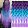 Xiaofeng Braiding Hair Extensions for Women 6 Packs 100g/Pack 24Inch