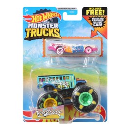 Hot Wheels Monster Trucks Too S'Cool and Crushed Sedan Sudden Stop