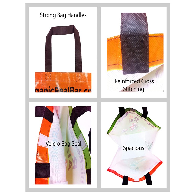 Organic Real Bar - 6 (Reusable Shopping Grocery Eco Friendly